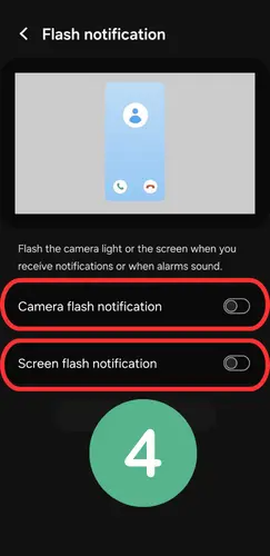 Flash notification 4